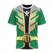 Load image into Gallery viewer, Power Rangers Super Megaforce Green Ranger Cosplay Custom T-Shirt
