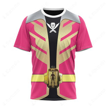 Load image into Gallery viewer, Power Rangers Super Megaforce Pink Ranger Cosplay Custom T-Shirt
