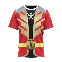 Load image into Gallery viewer, Power Rangers Super Megaforce Red Ranger Cosplay Custom T-Shirt
