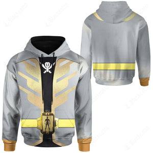 Power Rangers Super Megaforce Silver Ranger Cosplay Custom Hoodie