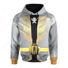 Load image into Gallery viewer, Power Rangers Super Megaforce Silver Ranger Cosplay Custom Hoodie
