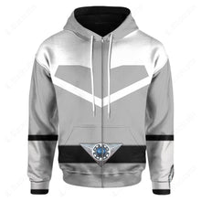 Load image into Gallery viewer, Power Rangers Time Force Silve Ranger Custom Hoodie
