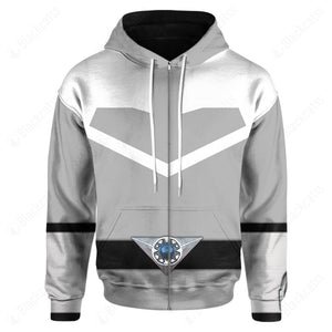 Power Rangers Time Force Silve Ranger Custom Hoodie