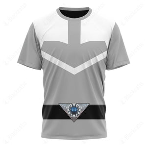 Power Rangers Time Force Silve Ranger Custom T-Shirt