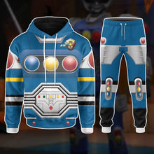 Load image into Gallery viewer, Power Rangers Turbo Blue Senturion Custom Hoodie
