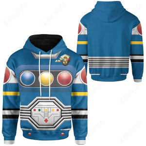 Power Rangers Turbo Blue Senturion Custom Hoodie