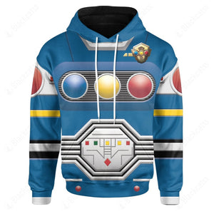 Power Rangers Turbo Blue Senturion Custom Hoodie