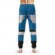 Load image into Gallery viewer, Power Rangers Turbo Blue Senturion Custom Sweatpants
