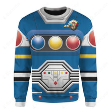 Load image into Gallery viewer, Power Rangers Turbo Blue Senturion Custom Sweatshirt
