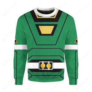 Power Rangers Turbo Green Ranger Custom Sweatshirt