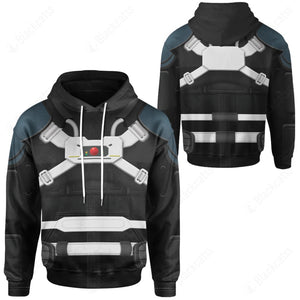 Power Rangers Turbo Phantom Ranger Custom Hoodie