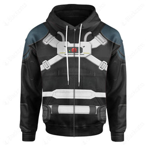 Power Rangers Turbo Phantom Ranger Custom Hoodie