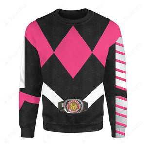 Power Rangers Villains Mighty Morphin Pink Ranger Slayer Custom Sweatshirt