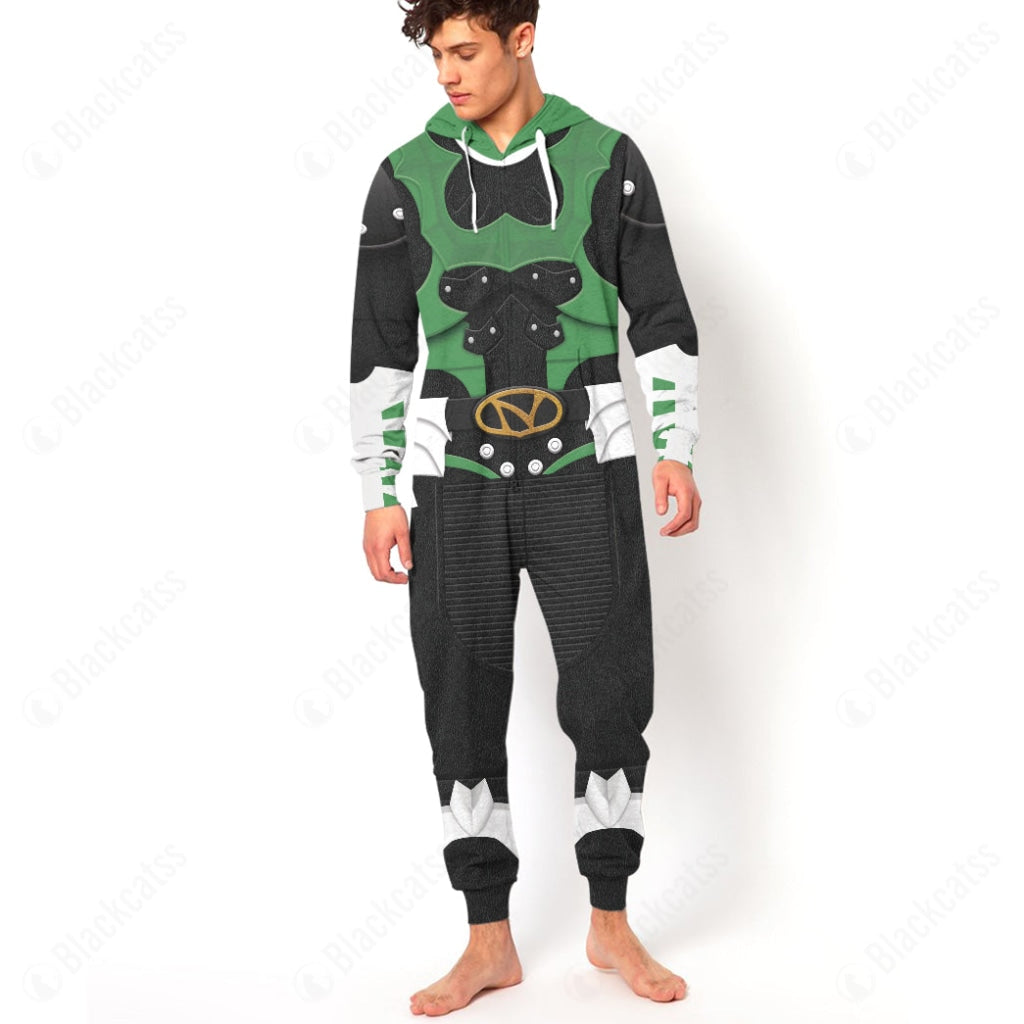 Psycho Rangers Green Psycho Custom Hooded Jumpsuit