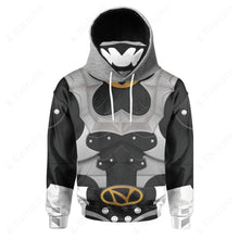 Load image into Gallery viewer, Psycho Rangers Silver Cosplay Custom Snood Hoodie
