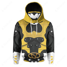 Load image into Gallery viewer, Psycho Rangers Yellow Cosplay Custom Snood Hoodie
