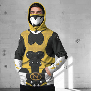 Psycho Rangers Yellow Cosplay Custom Snood Hoodie