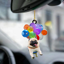 Load image into Gallery viewer, Pug Dog Fly With Bubbles Car Hanging Ornament
