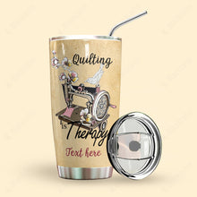 Load image into Gallery viewer, Quilting Personalized Tumbler Therapy
