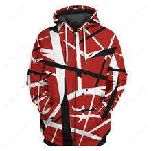 Load image into Gallery viewer, Red Frankenstrat Strings Custom Hoodie
