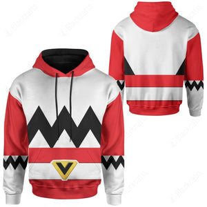 Red Power Rangers Lost Galaxy Custom Hoodie