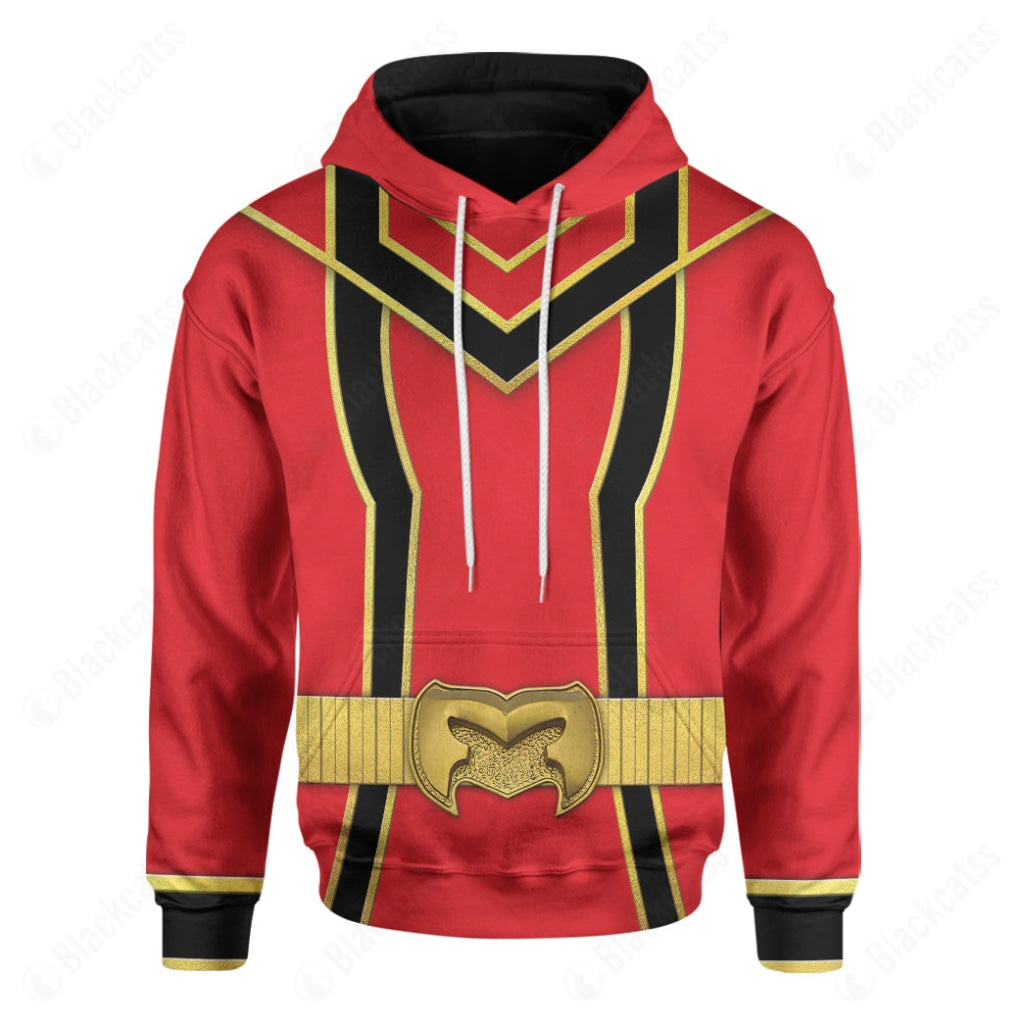 Red Power Rangers Mystic Force Custom Hoodie