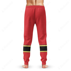 Red Power Rangers Mystic Force Custom Sweatpants