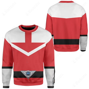 Red Power Rangers Time Force Custom Sweatshirt
