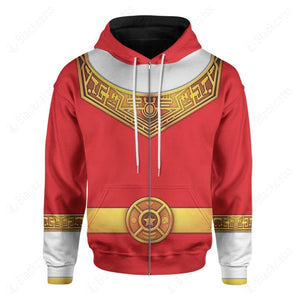 Red Power Rangers Zeo Custom Hoodie