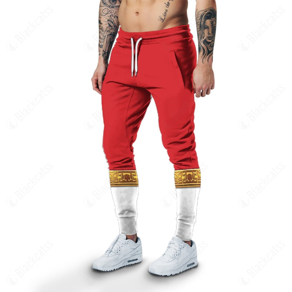 Red Power Rangers Zeo Custom Sweatpants