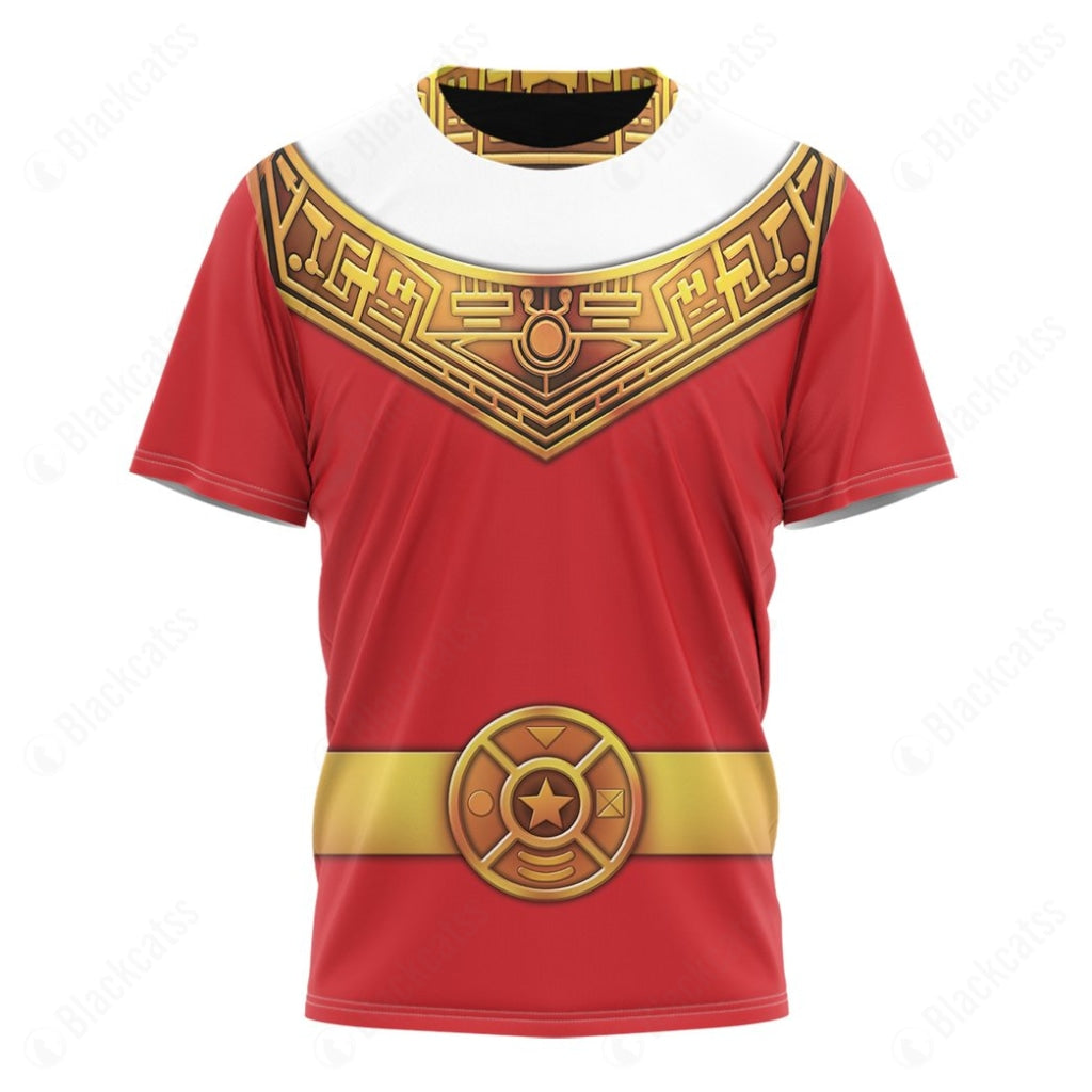 Red Power Rangers Zeo Custom T-Shirt