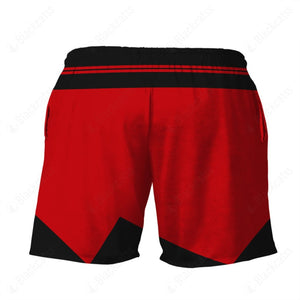 Red Star Trek Custom Beach Shorts