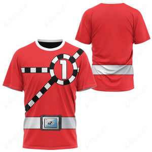 Ressha Sentai Toqger ToQ 1gou Red Custom T-Shirt