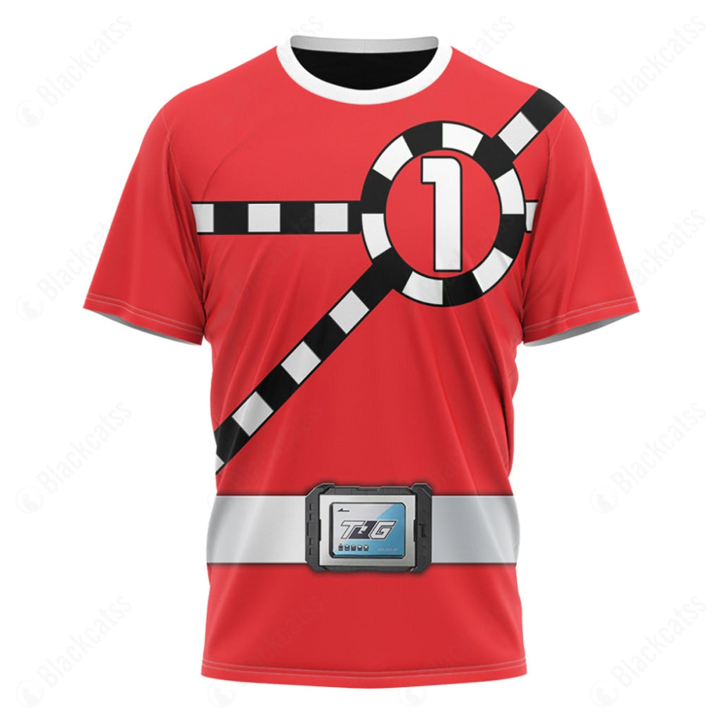 Ressha Sentai Toqger ToQ 1gou Red Custom T-Shirt