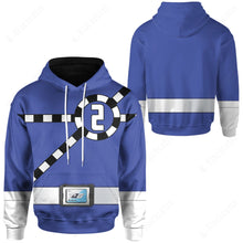 Load image into Gallery viewer, Ressha Sentai Toqger ToQ 2gou Blue Custom Hoodie
