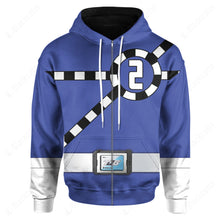 Load image into Gallery viewer, Ressha Sentai Toqger ToQ 2gou Blue Custom Hoodie
