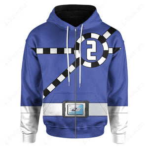 Ressha Sentai Toqger ToQ 2gou Blue Custom Hoodie