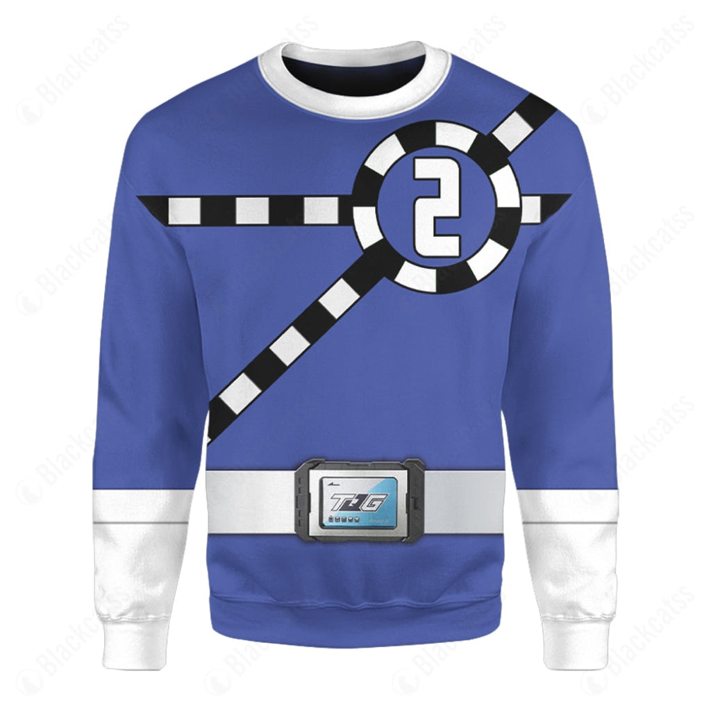 Ressha Sentai Toqger ToQ 2gou Blue Custom Sweatshirt