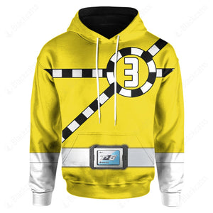 Ressha Sentai Toqger ToQ 3gou Yellow Custom Hoodie