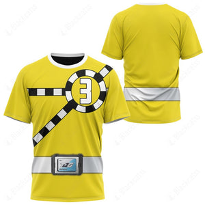 Ressha Sentai Toqger ToQ 3gou Yellow Custom T-Shirt