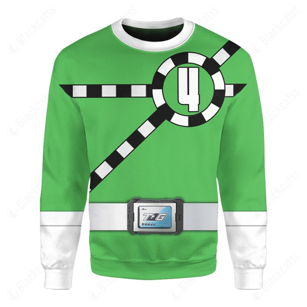 Ressha Sentai Toqger ToQ 4gou Green Custom Sweatshirt