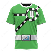 Load image into Gallery viewer, Ressha Sentai Toqger ToQ 4gou Green Custom T-Shirt
