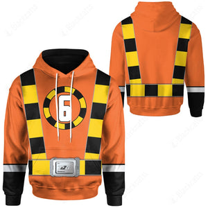 Ressha Sentai Toqger ToQ 6gou Orange Custom Hoodie