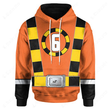 Load image into Gallery viewer, Ressha Sentai Toqger ToQ 6gou Orange Custom Hoodie
