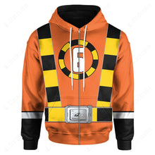 Load image into Gallery viewer, Ressha Sentai Toqger ToQ 6gou Orange Custom Hoodie
