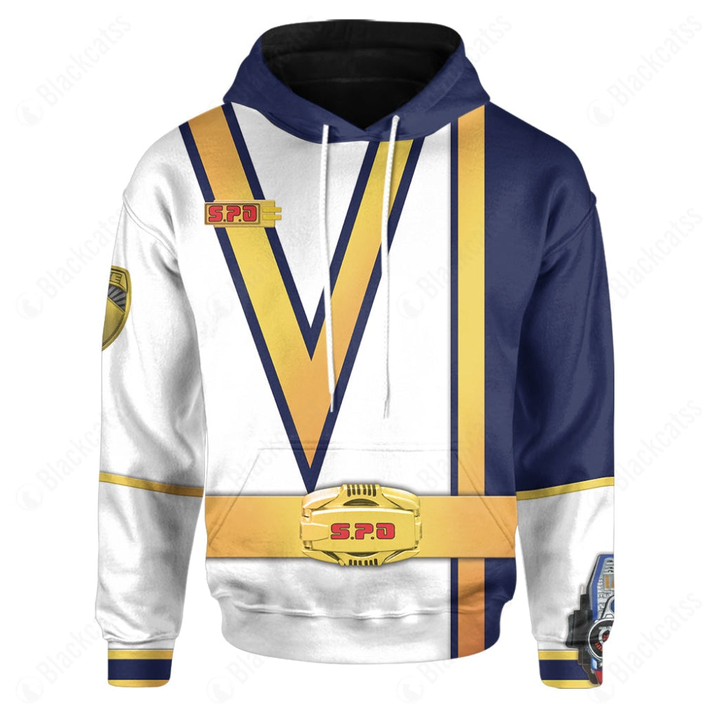 S.P.D Power Rangers Omega Ranger Custom Hoodie