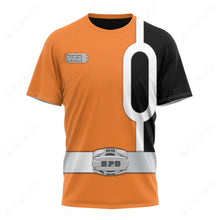 Load image into Gallery viewer, S.P.D Power Rangers Orange Ranger Custom T-Shirt
