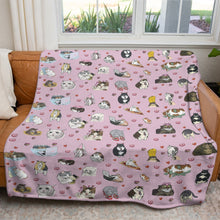 Load image into Gallery viewer, Sad Cat Meme Pink Custom Soft Blanket
