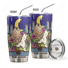 Load image into Gallery viewer, Sad Cat Meme The Moon Custom Tumbler
