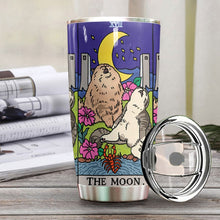 Load image into Gallery viewer, Sad Cat Meme The Moon Custom Tumbler
